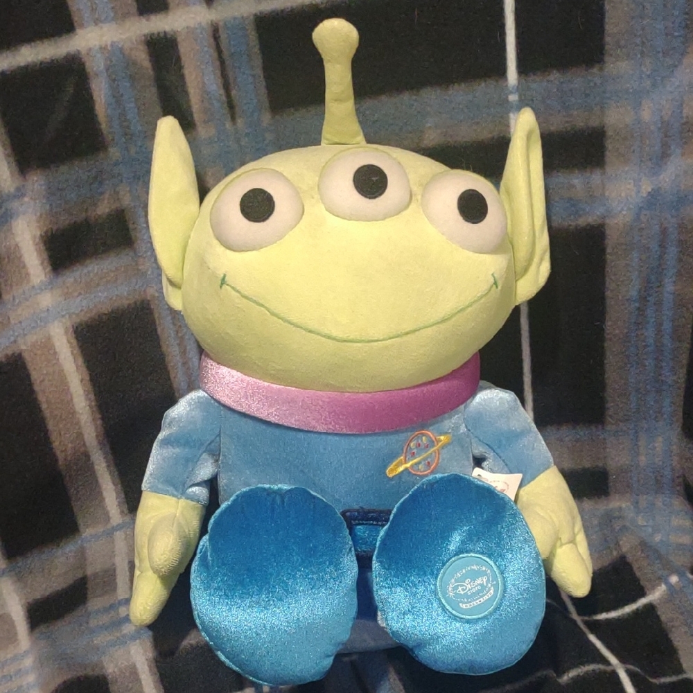 Disney Three-Eyed Alien Plush - Green, Blue, Purple